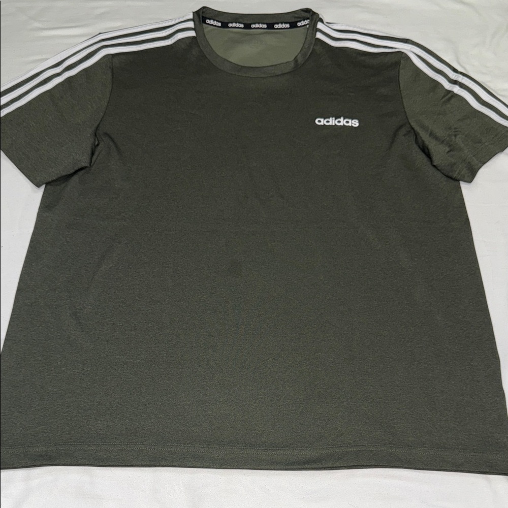 Adidas Men's Olive Short Sleeve Tee